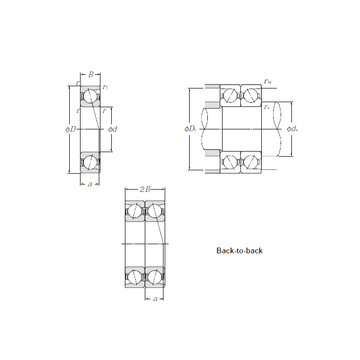 7308DB CYSD Angular Contact Ball Bearings