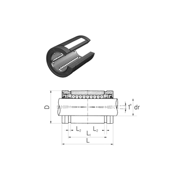 LMES16UUOP Samick Linear Bearings